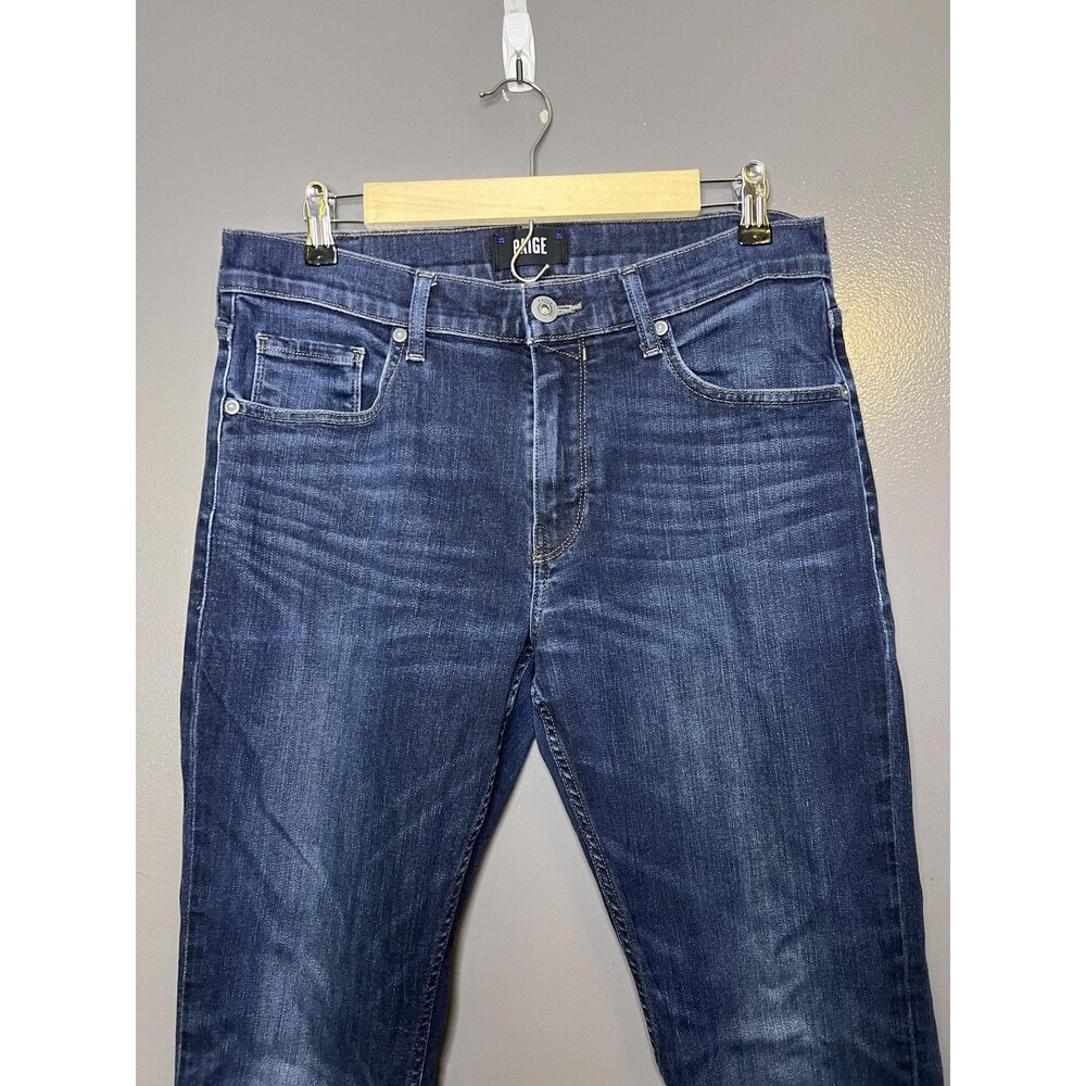 Paige Federal Jeans Mens 33x32 Blue Slim Stretch Denim Dark Wash Kenan